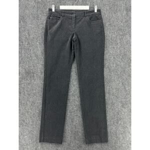 J McLaughlin Pants Womens 6 Gray Straight Leg Stretch Mid Rise 5 Pocket